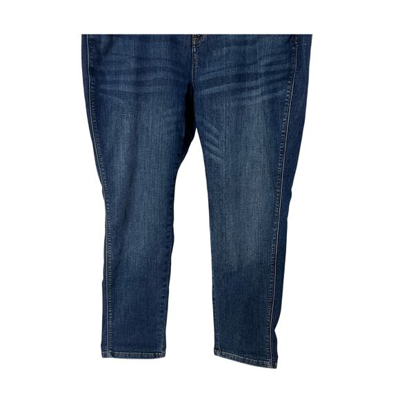 INC INTERNATIONAL CONCEPTS WOMENS 16W BOYFRIEND CROP STRETCH DENIM BLUEJEANS - Picture 5 of 10